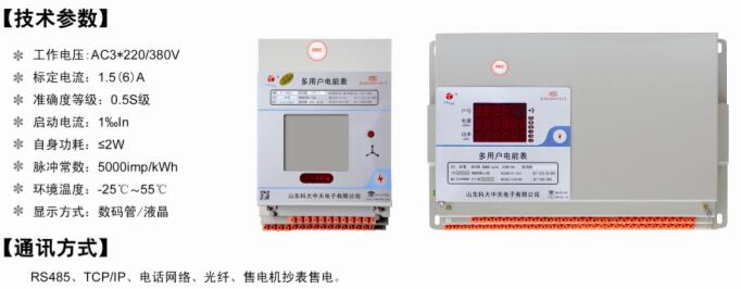 1.5（6）A多用户电能表