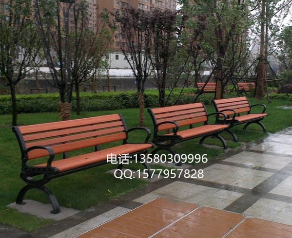 城市广场休闲座凳 庭院靠背椅 园林长椅