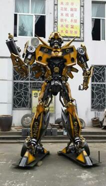 日版大黄蜂 40cm高变形金刚 机器人汽车人模型威将