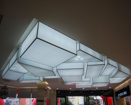软膜天花透光膜 高清UV喷绘 写真 3P布 灯箱膜吊顶材料工厂直销