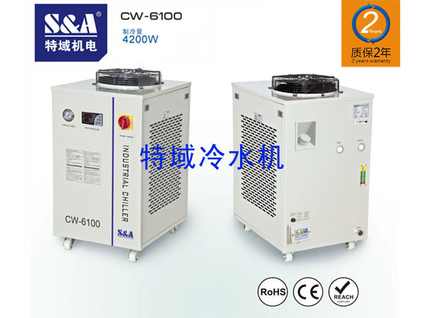 S&amp;A 工业循环冷水机用于冷却UV卷材机