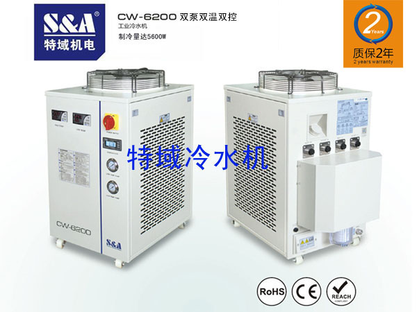 S&amp;A 双泵双温冷水机应用于1000W中功率连续激光器