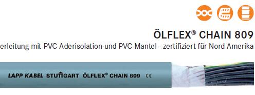 LAPPKABEL OLFLEX CHAIN 809拖链电缆