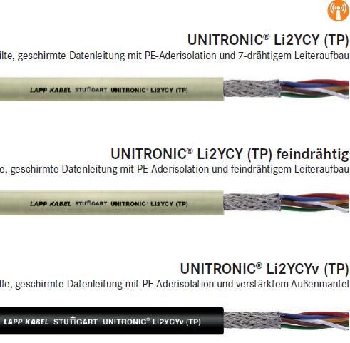 供应LAPP UNITRONIC Li2YCY (TP)数据电缆