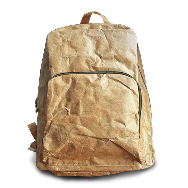 一件代发原创牛皮纸背包，超轻防水撕不烂可收纳可折叠杜邦纸背包