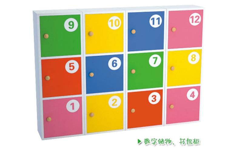 重庆幼儿园教玩具儿童家具儿童带门幼儿储物柜书包柜