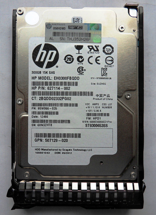  HP 653960-001 652611-B21 硬盘 300GB 6G 15K 2.5&quot