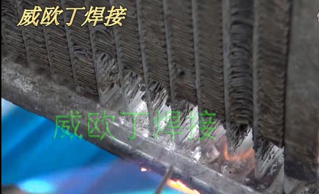 Q303低温铝焊丝焊水箱扁管与根部