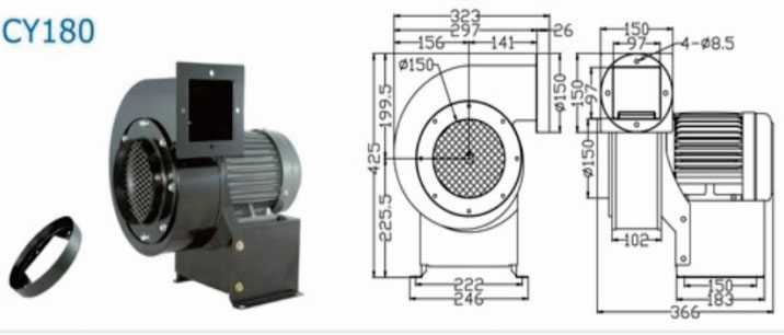 佛山优质低压鼓风机 CY180