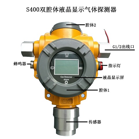 工业用溴素浓度报警显示器 电化学式检测原理探测器