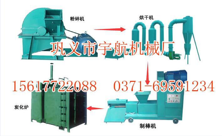 河南新型节能木炭机设备节省资源健康环保YM