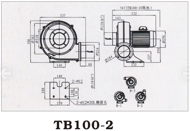 TB100-2 优质中压鼓风机