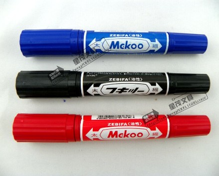 ZEBIFA记号笔 物流快递专用 双头油性笔 大双头 MO-150