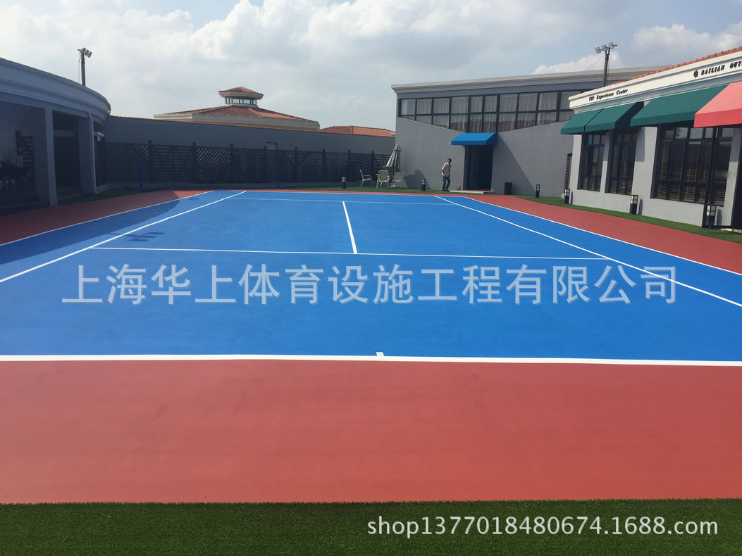 厂家供应丙烯酸网球场 网球场划线 网球场设计