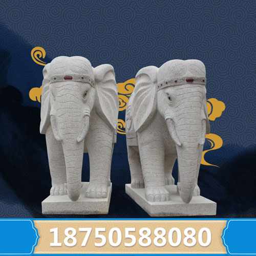 企业订购石雕大象就选惠安石雕厂家 做工精细 风水作用好