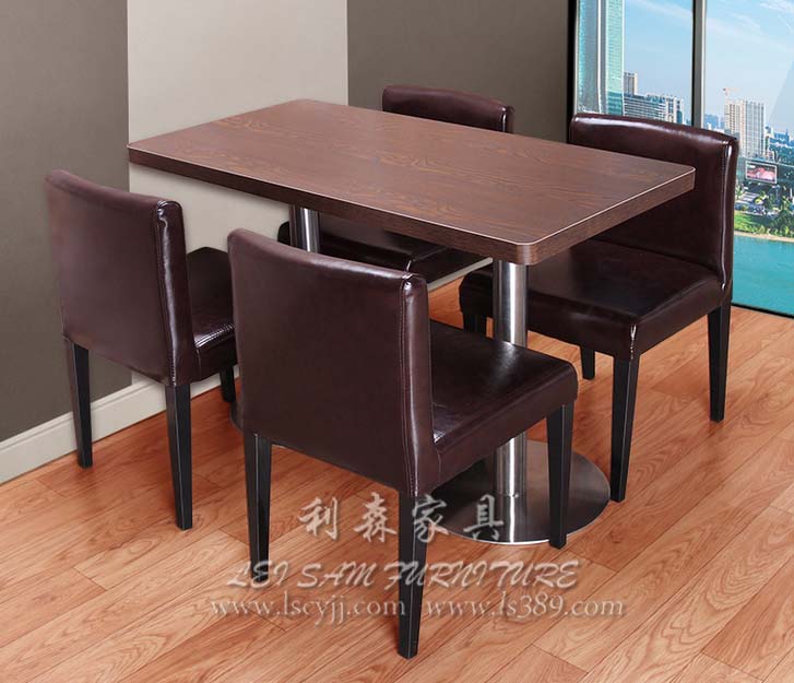茶餐厅餐桌椅定做 防火板餐桌 颜色尺寸可定 深圳厂家