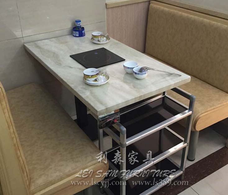 龙城防火板餐桌 火锅桌 餐馆桌子 饭店餐桌 定制各种尺寸