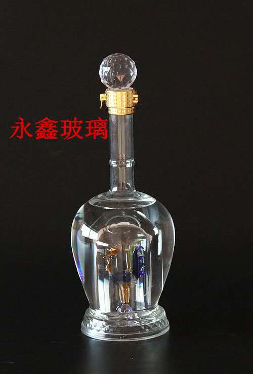 供应玻璃工艺酒瓶 高档工艺玻璃酒瓶