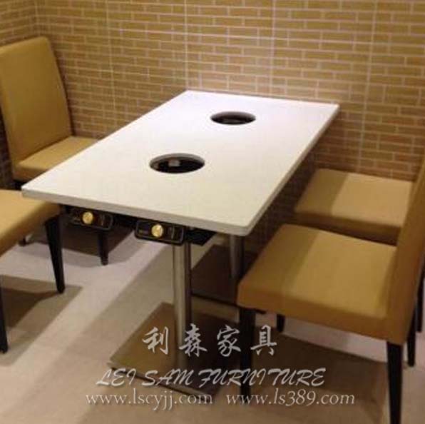 坂田大理石餐桌价格 不锈钢桌图片 方桌订做 火锅桌批发