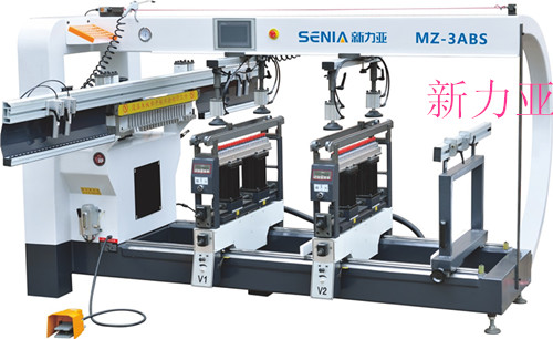 数显三排钻 双电机多排钻 木工钻床