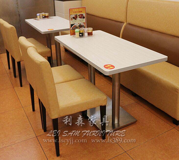 后海厂家定做港式茶餐厅桌子 优质大理石餐桌 2人位餐桌定制餐厅桌子