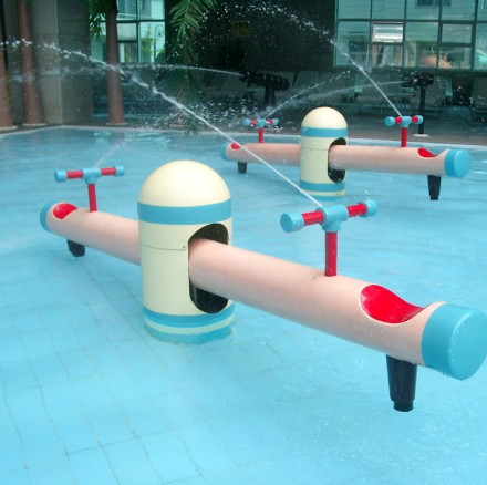 儿童戏水小品室内/外小型水上乐园设备 儿童乐园设备 喷水跷跷板
