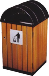 钢木垃圾桶10