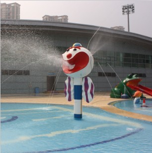 厂家批发 水上乐园戏水小丑 水上游乐设施 儿童水池喷水小丑