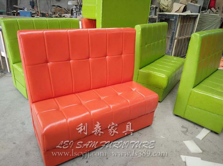 老街韩国自助烧烤店餐厅沙发家具 卡座沙发定做厂家