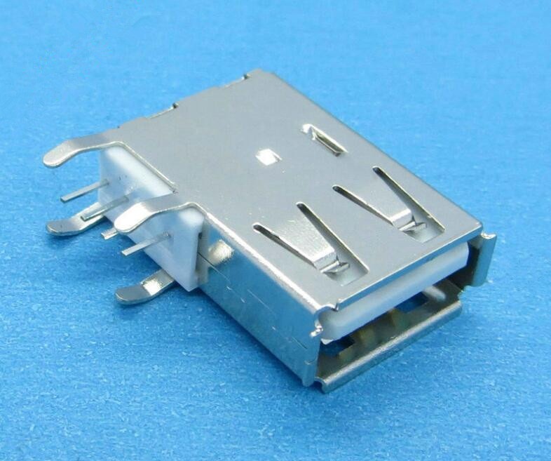 USB母座侧插/加塞卷边侧插USB母座（长体）深圳USB厂家