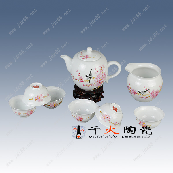 景德镇手绘礼品陶瓷茶具批发厂家