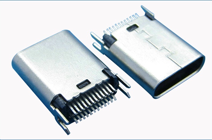 夹板式USB3.1Type-C母座/180°直插Type-C连接器