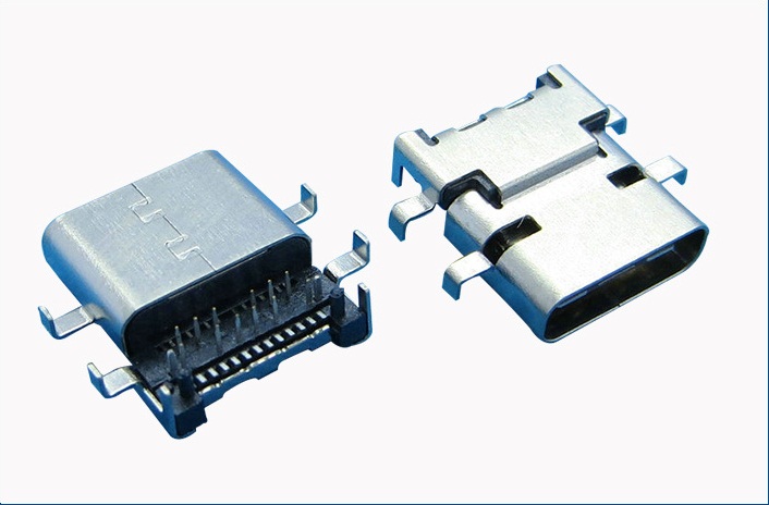 USB3.1Type- C母座/24pin四脚沉板Type-C3.1母座