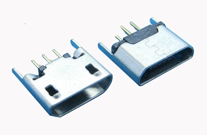 B型Micro母座/180°直插Micro usb连接器/迷你 Micro母座