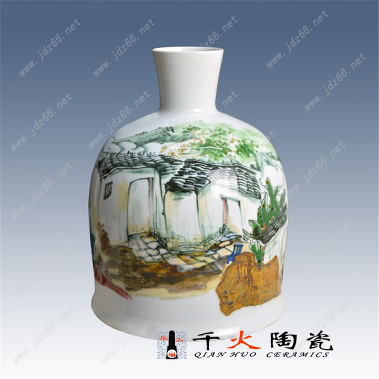 陶瓷花瓶批发厂家景德镇手绘陶瓷花瓶
