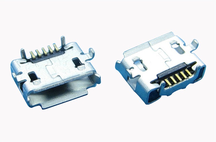 Micro母座/反向牛角AB型5pin迷你Micro连接器/