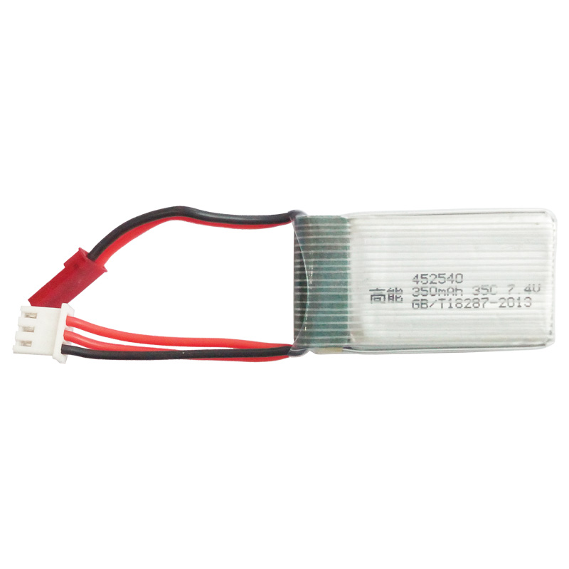 电动玩具电池452540 7.4V 350mAh 35C高倍率聚合物锂电池