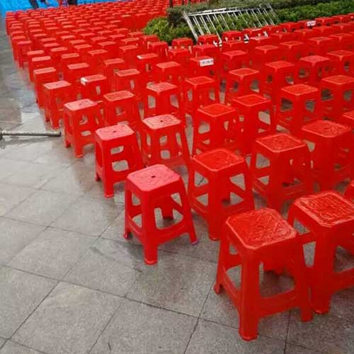 上海塑料凳子出租，活动演出方凳，塑料椅子出租