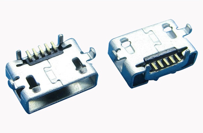 MICRO USB连接器/反向牛角无翻边AB型Micro母座