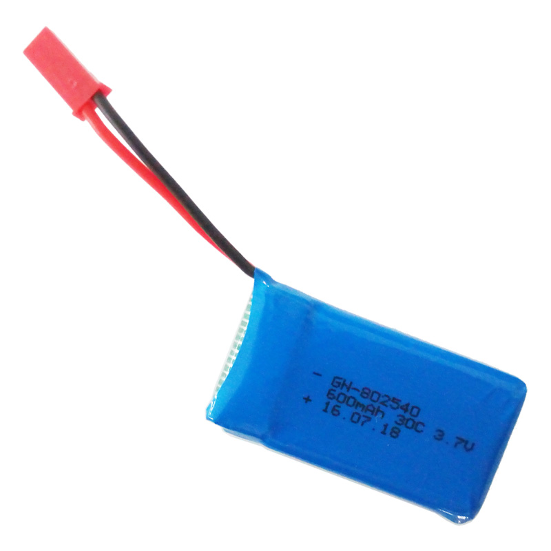 电动玩具电池802540 3.7V 600mAh 35C高倍率聚合物锂电池