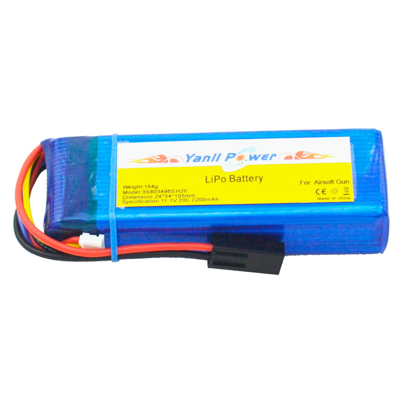 高倍率聚合物锂电池753496 11.1V 2200mAh 25C遥控模型电池