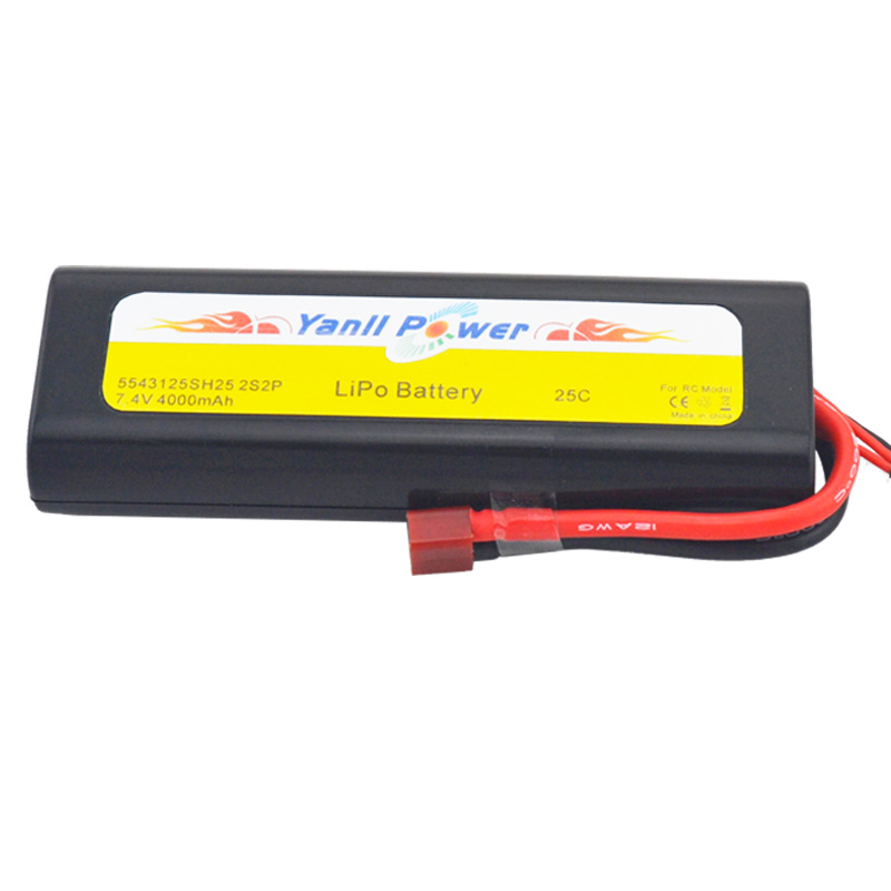 电动遥控车电池7.4V 4000mAh 20C高倍率遥控车电池