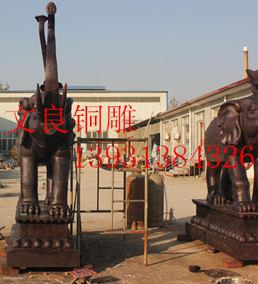 厂家直销铜大象雕像生产加工