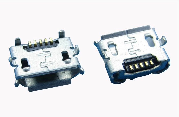 Micro usb连接器/卷边Micro母座