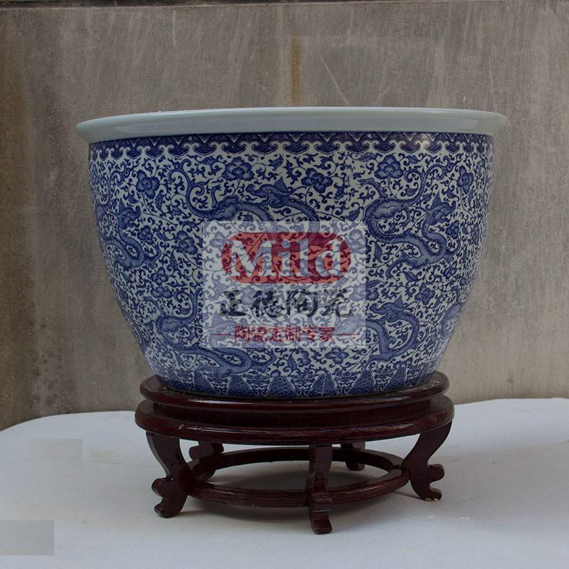 景德镇陶瓷大缸定制厂家，手绘大缸