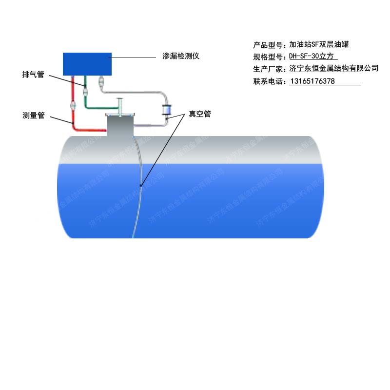 安徽东恒大型储油罐加油站埋地罐优质加油站网架结构