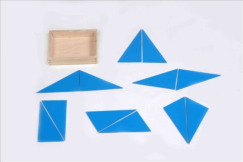 蓝色三角形 感觉教具 蒙台梭利教具 