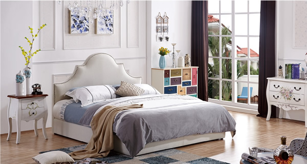 南昌卧室家具纯美风格实木双人床