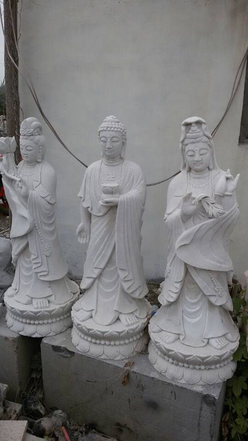 石雕佛像，观音佛像，四大天王佛像