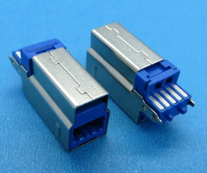 USB 3.0B母座/焊线一体式/打印设备接口